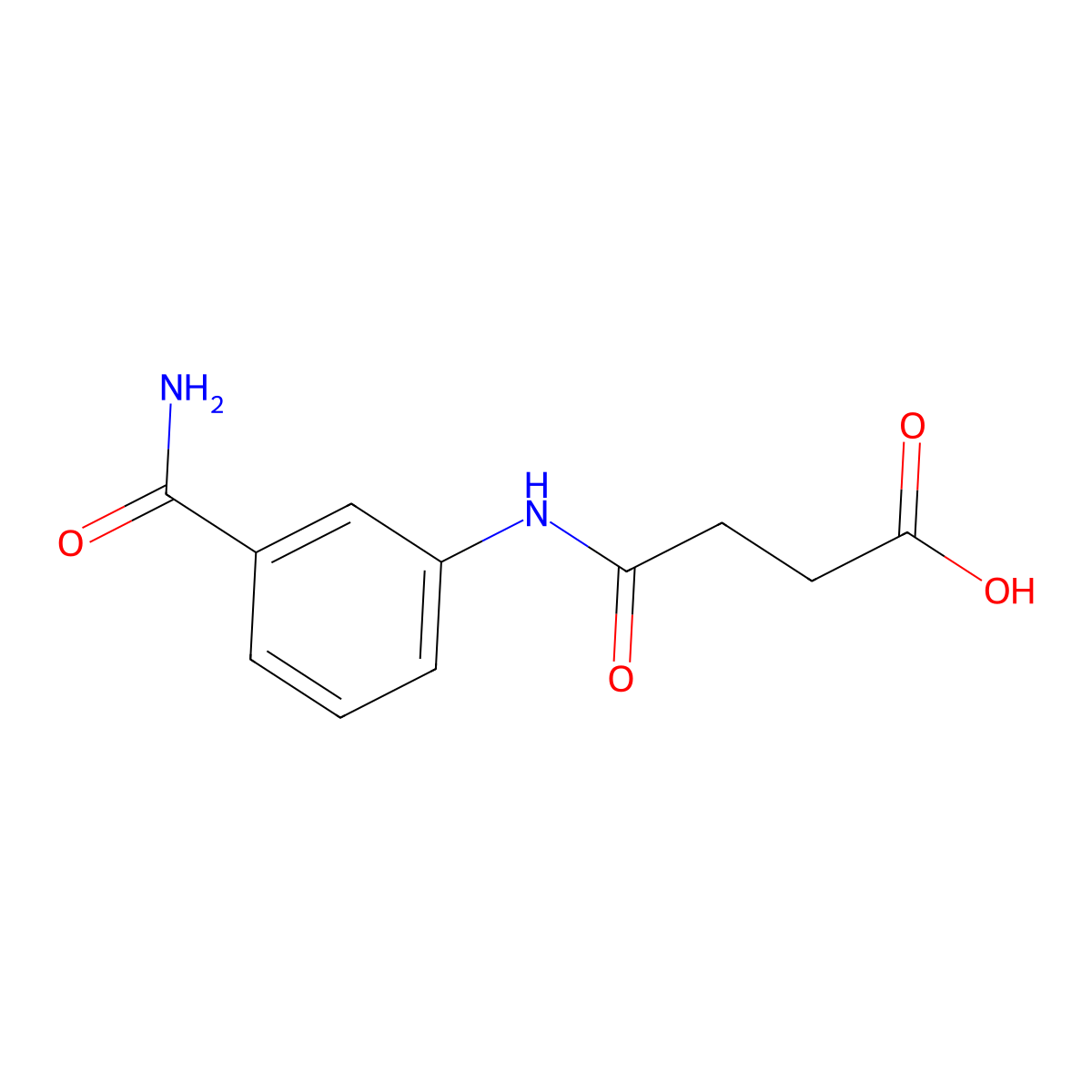 3-[(3-Carbamoylphenyl)carbamoyl]propanoic acid molecular structure, CAS 74182-38-0