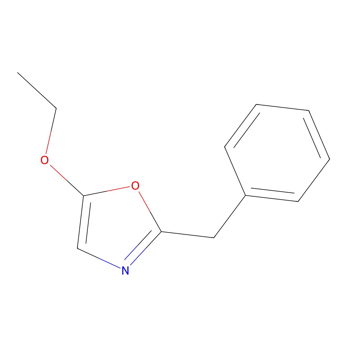 2-Benzyl-5-ethoxyoxazole molecular structure, CAS 74185-57-2