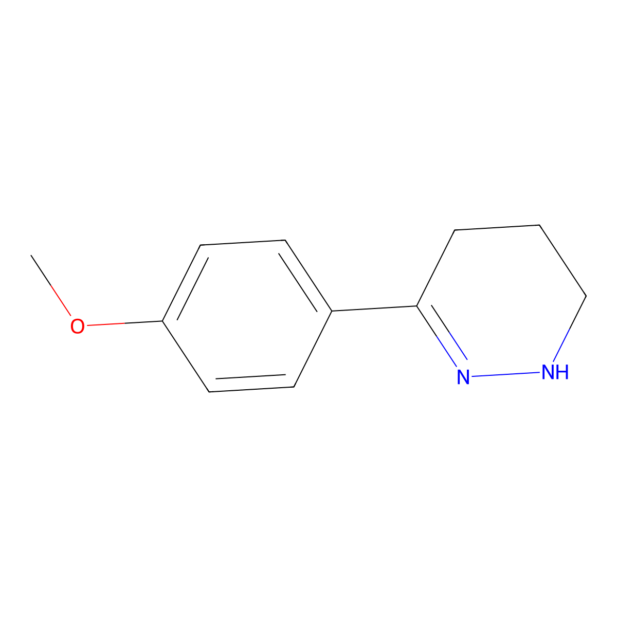 3-(4-Methoxyphenyl)-1,4,5,6-tetrahydropyridazine molecular structure, CAS 74190-69-5