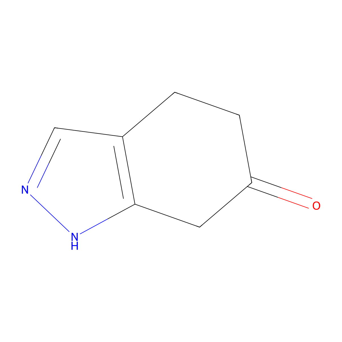 4,5,6,7-tetrahydro-1H-indazol-6-one molecular structure, CAS 74197-19-6