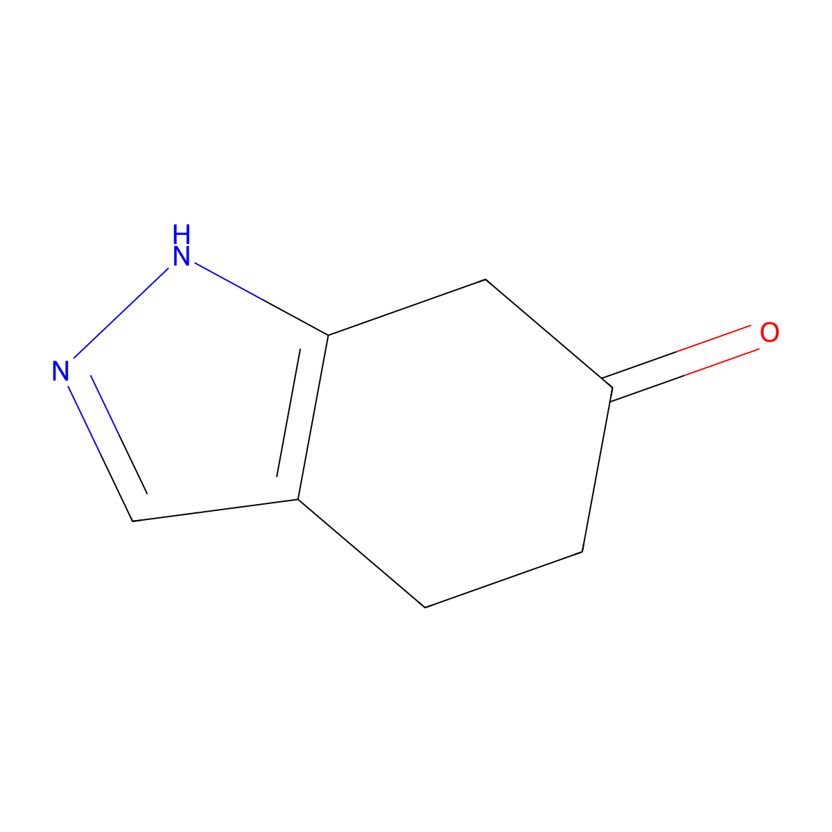 4,5,6,7-tetrahydro-1H-indazol-6-one molecular structure, CAS 74197-19-6