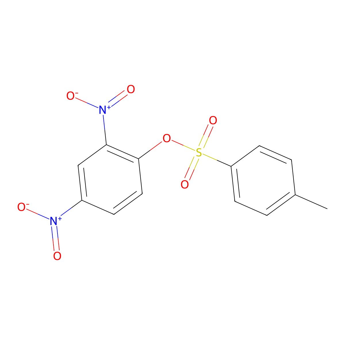 2,4-Dinitrophenyl 4-methylbenzenesulfonate molecular structure, CAS 742-25-6