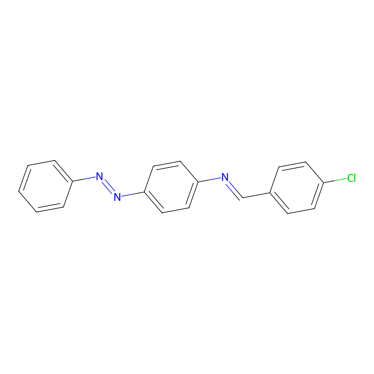 (4-Chloro-benzylidene)-(4-phenylazo-phenyl)-amine molecular structure, CAS 742-71-2