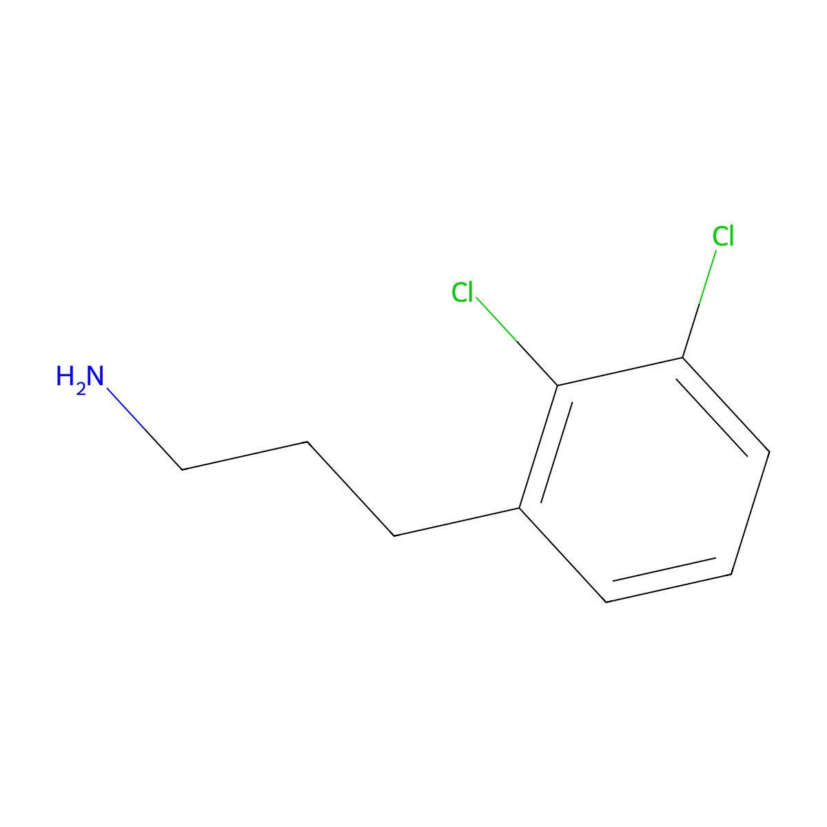 3-(2,3-Dichlorophenyl)propan-1-amine molecular structure, CAS 742001-95-2