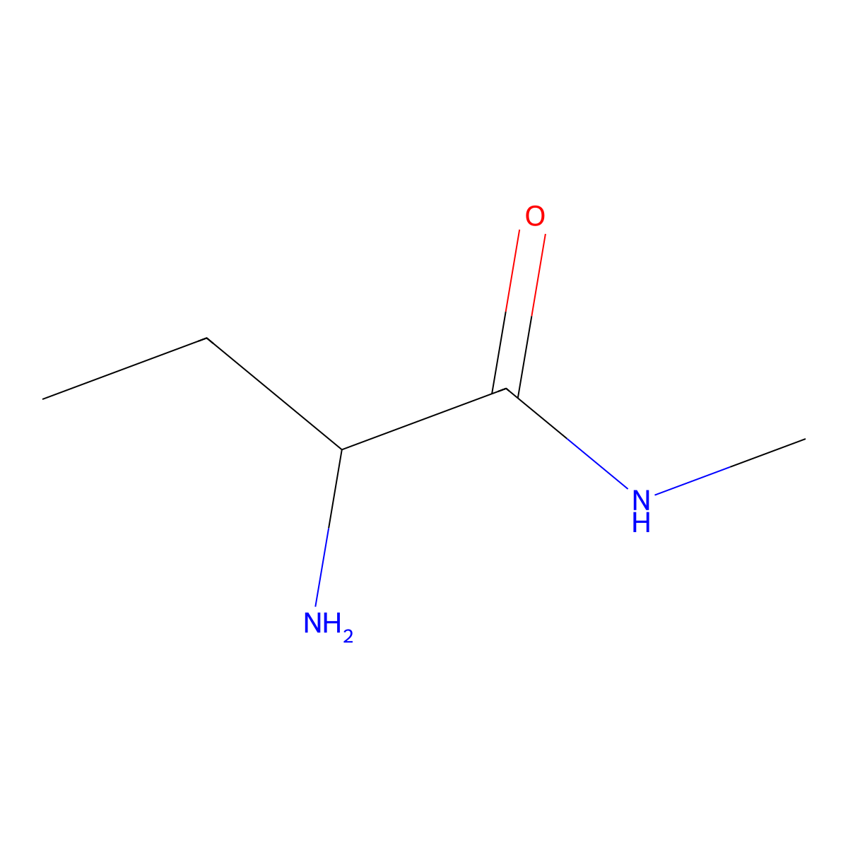 (2S)-2-amino-N-methylbutanamide molecular structure, CAS 742031-01-2