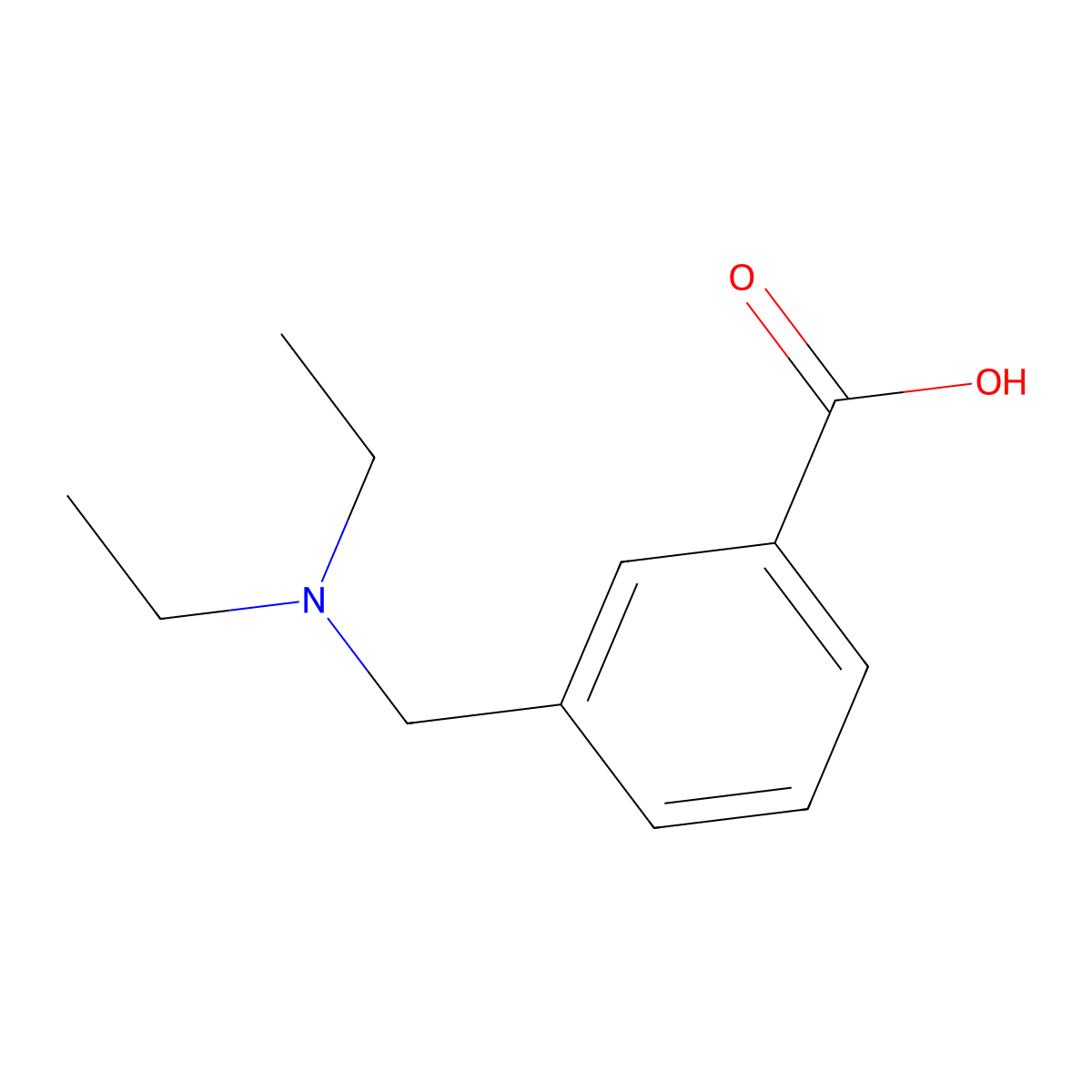 3-[(Diethylamino)methyl]benzoic acid molecular structure, CAS 742031-57-8