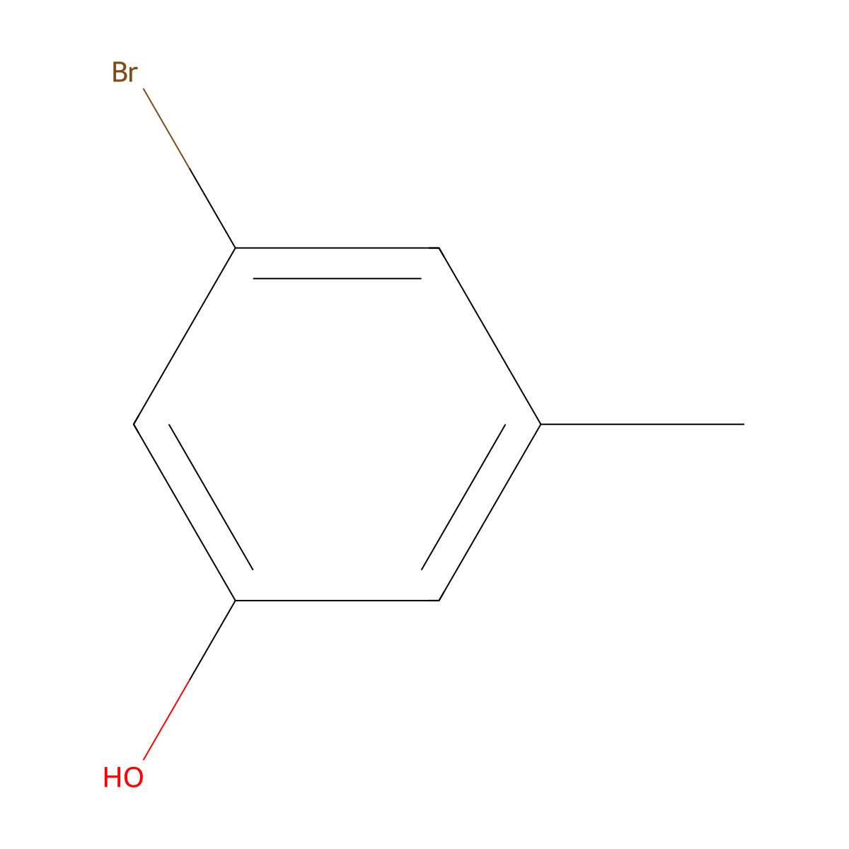 3-Bromo-5-methylphenol molecular structure, CAS 74204-00-5