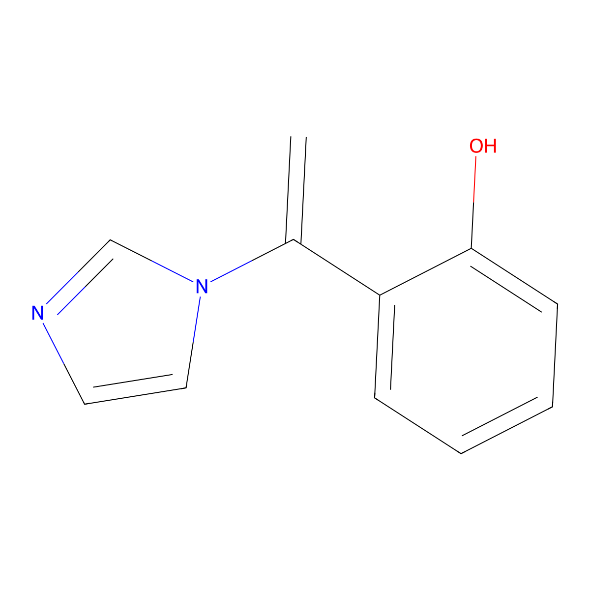 2-[1-(1H-imidazol-1-yl)vinyl]phenol molecular structure, CAS 74204-47-0