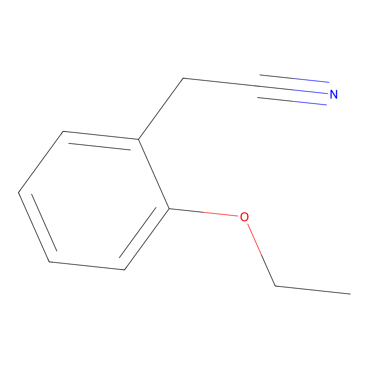 2-Ethoxyphenylacetonitrile molecular structure, CAS 74205-51-9