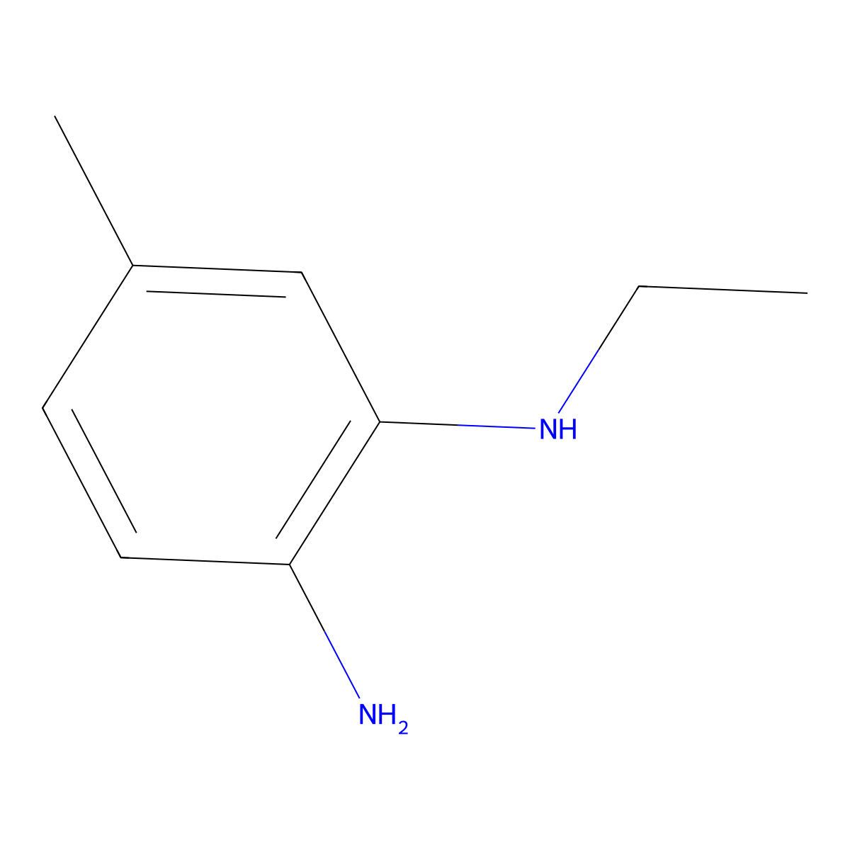 1-N-ethyl-5-methylbenzene-1,2-diamine molecular structure, CAS 742054-04-2