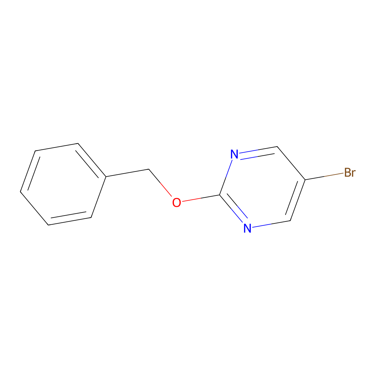 2-(Benzyloxy)-5-bromopyrimidine molecular structure, CAS 742058-39-5