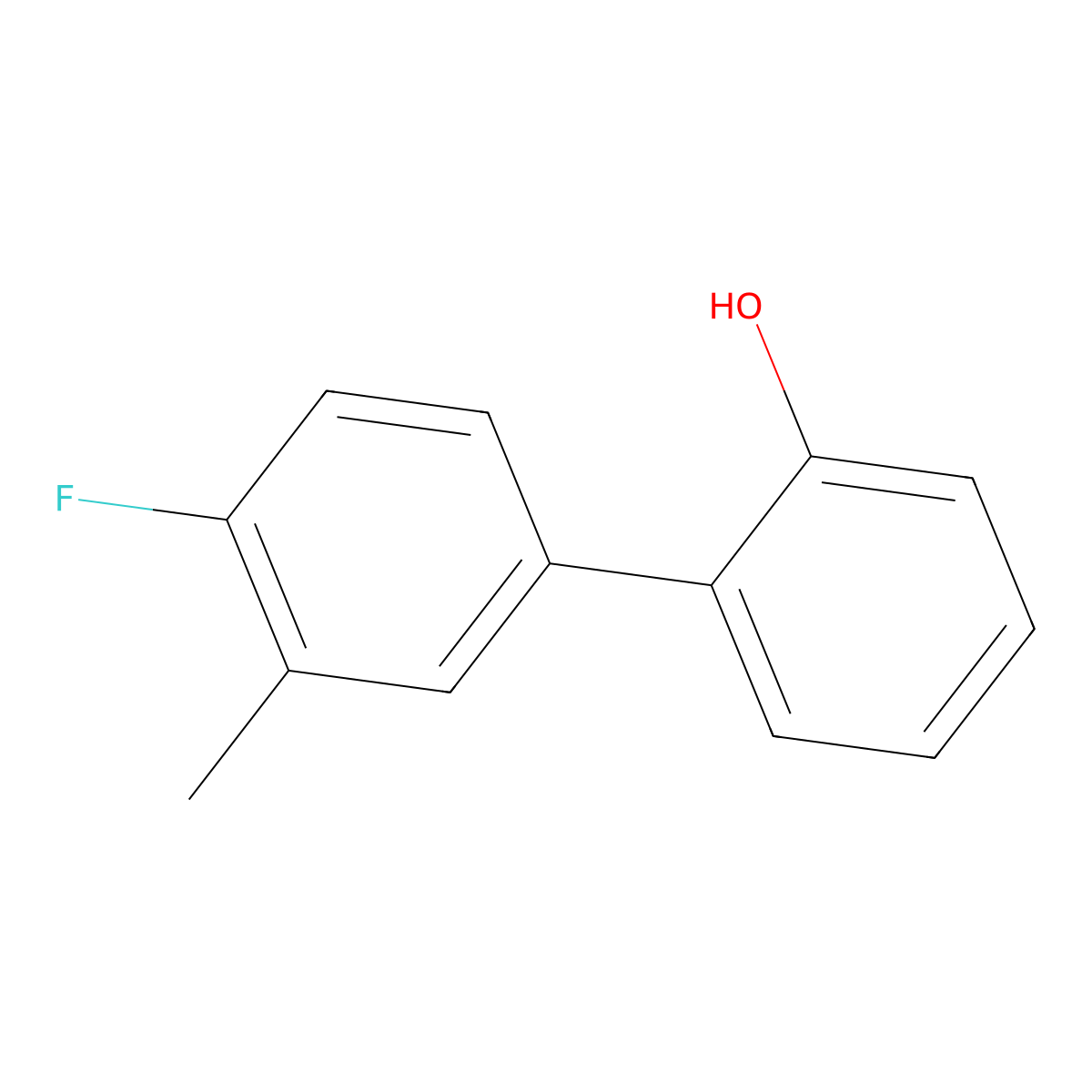 2-(4-Fluoro-3-methylphenyl)phenol molecular structure, CAS 742058-84-0
