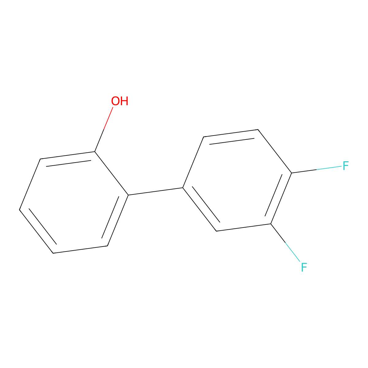 2-(3,4-Difluorophenyl)phenol molecular structure, CAS 742058-85-1