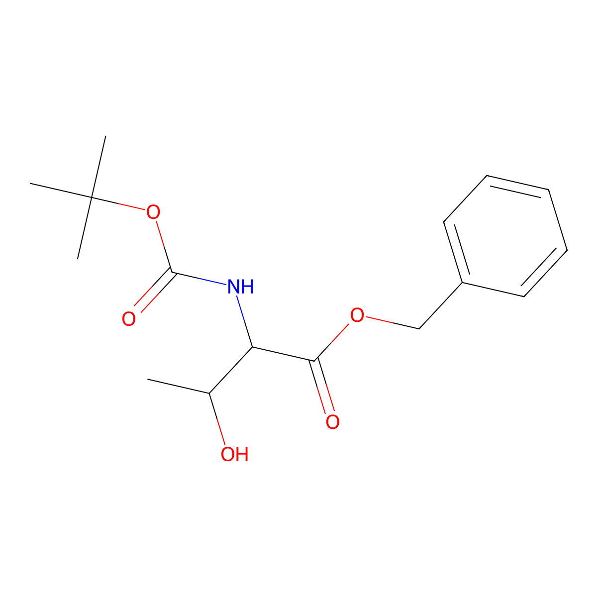 benzyl (2S,3S)-2-{[(tert-butoxy)carbonyl]amino}-3-hydroxybutanoate molecular structure, CAS 742060-65-7