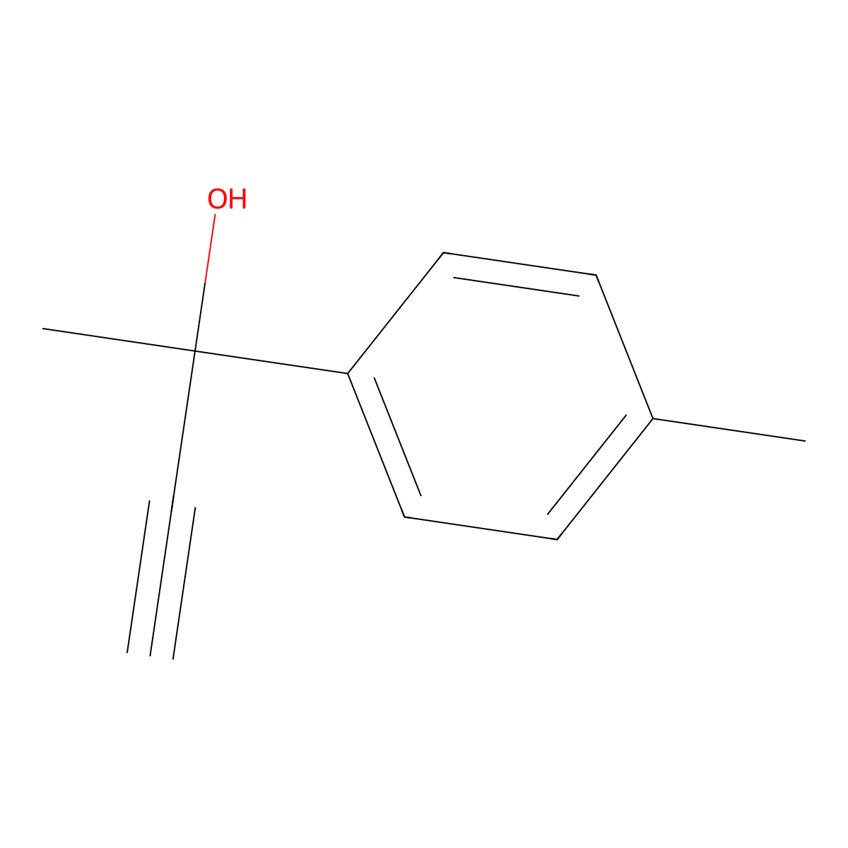 2-(p-Tolyl)but-3-yn-2-ol molecular structure, CAS 74207-58-2