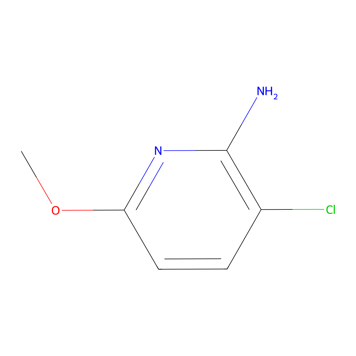 3-Chloro-6-methoxypyridin-2-amine molecular structure, CAS 742070-73-1