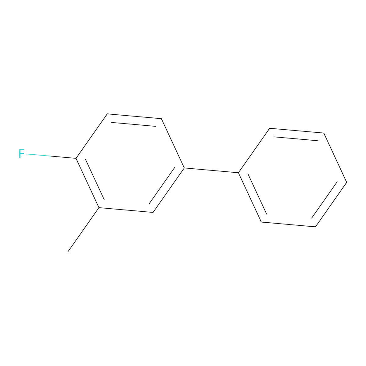 4-Fluoro-3-methylbiphenyl molecular structure, CAS 742086-19-7