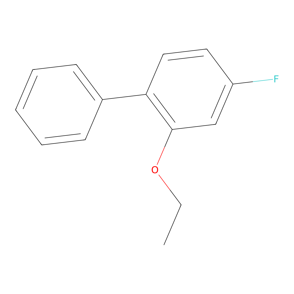 2-Ethoxy-4-fluorobiphenyl molecular structure, CAS 742086-20-0