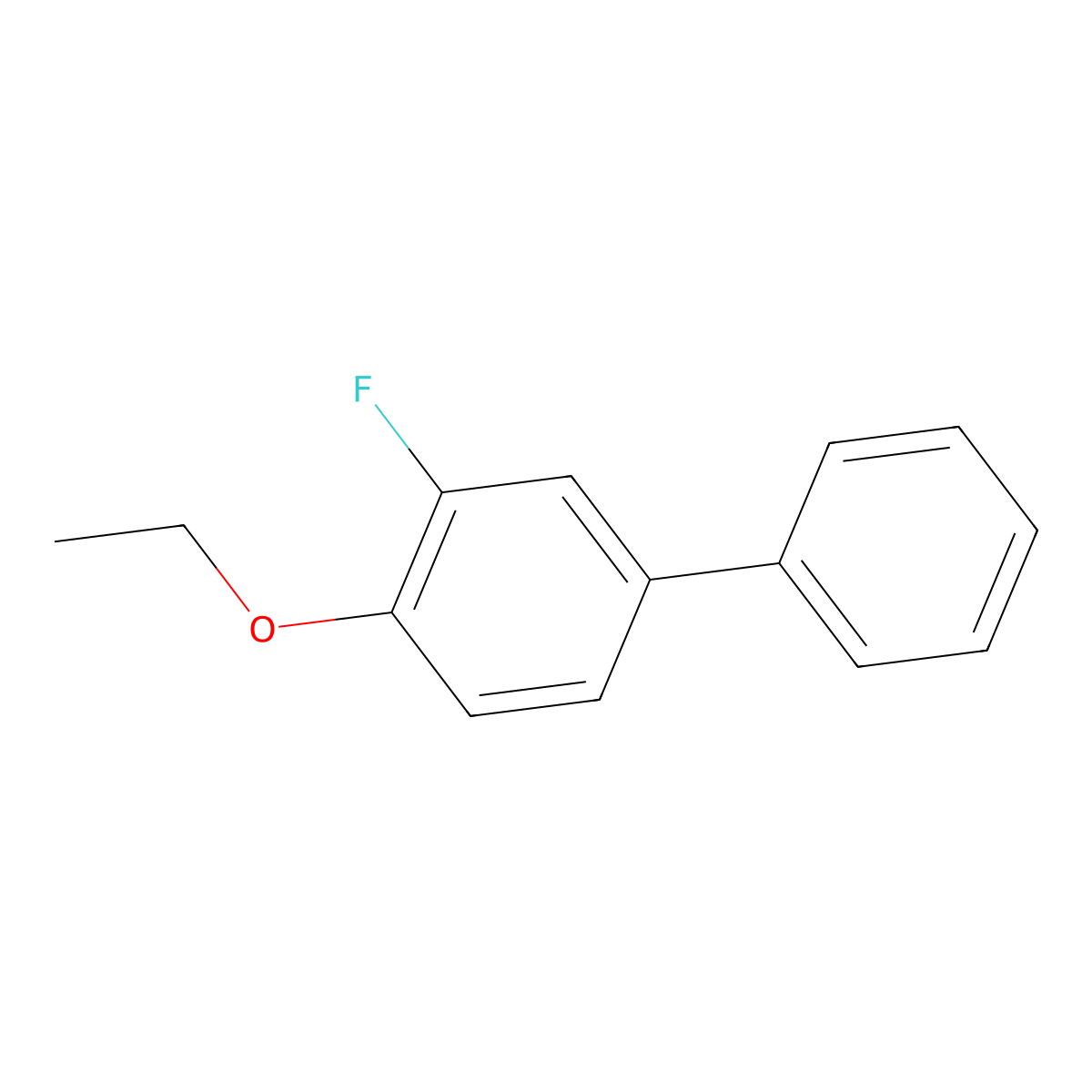 1,1-Biphenyl,4-ethoxy-3-fluoro- molecular structure, CAS 742086-21-1