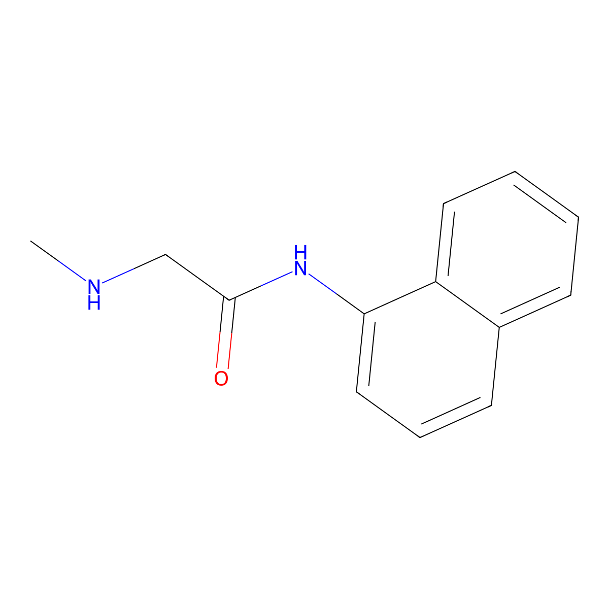 2-(Methylamino)-N-(naphthalen-1-yl)acetamide molecular structure, CAS 742094-69-5
