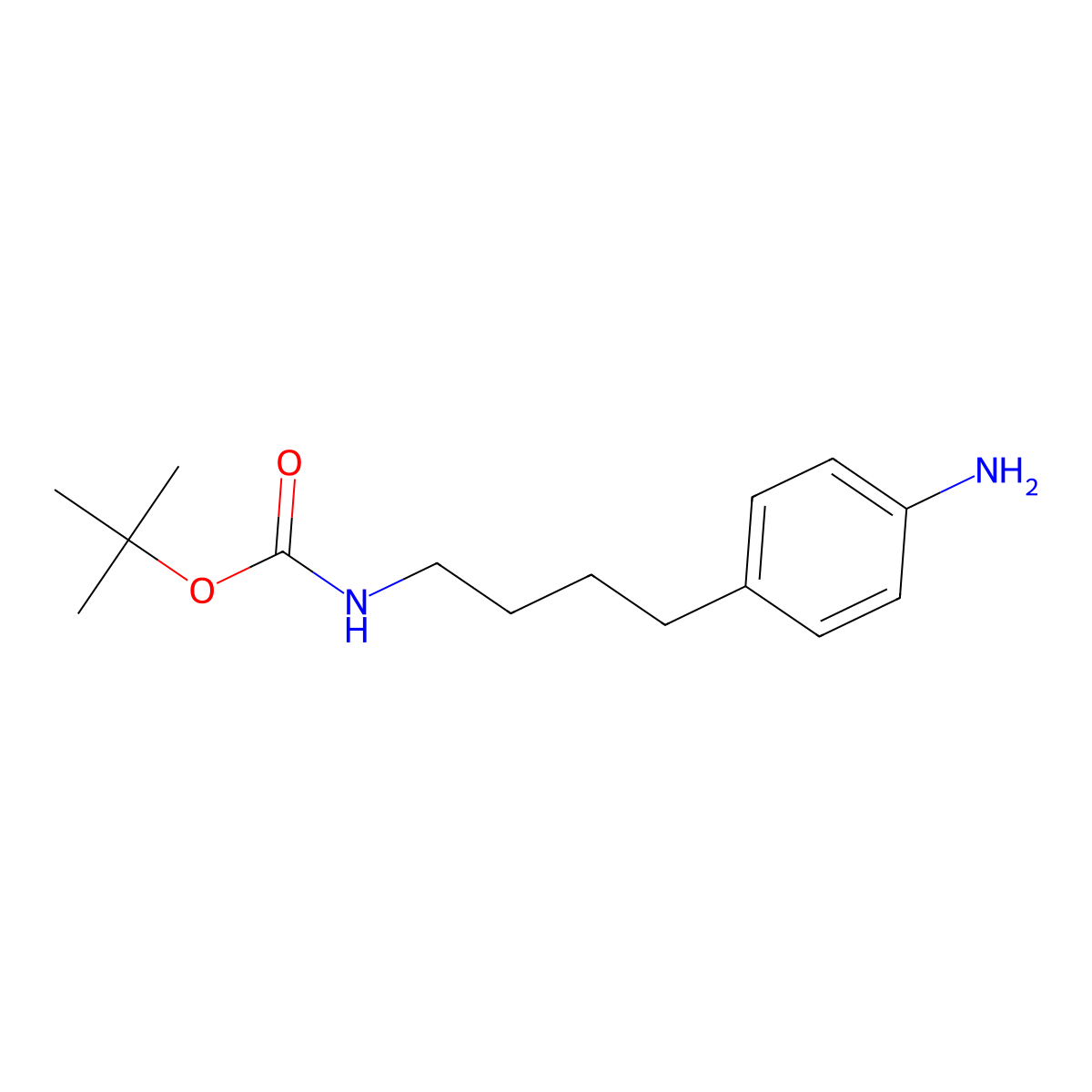 [4-(4-Aminophenyl)butyl]carbamic acid tert-butyl ester molecular structure, CAS 742102-26-7