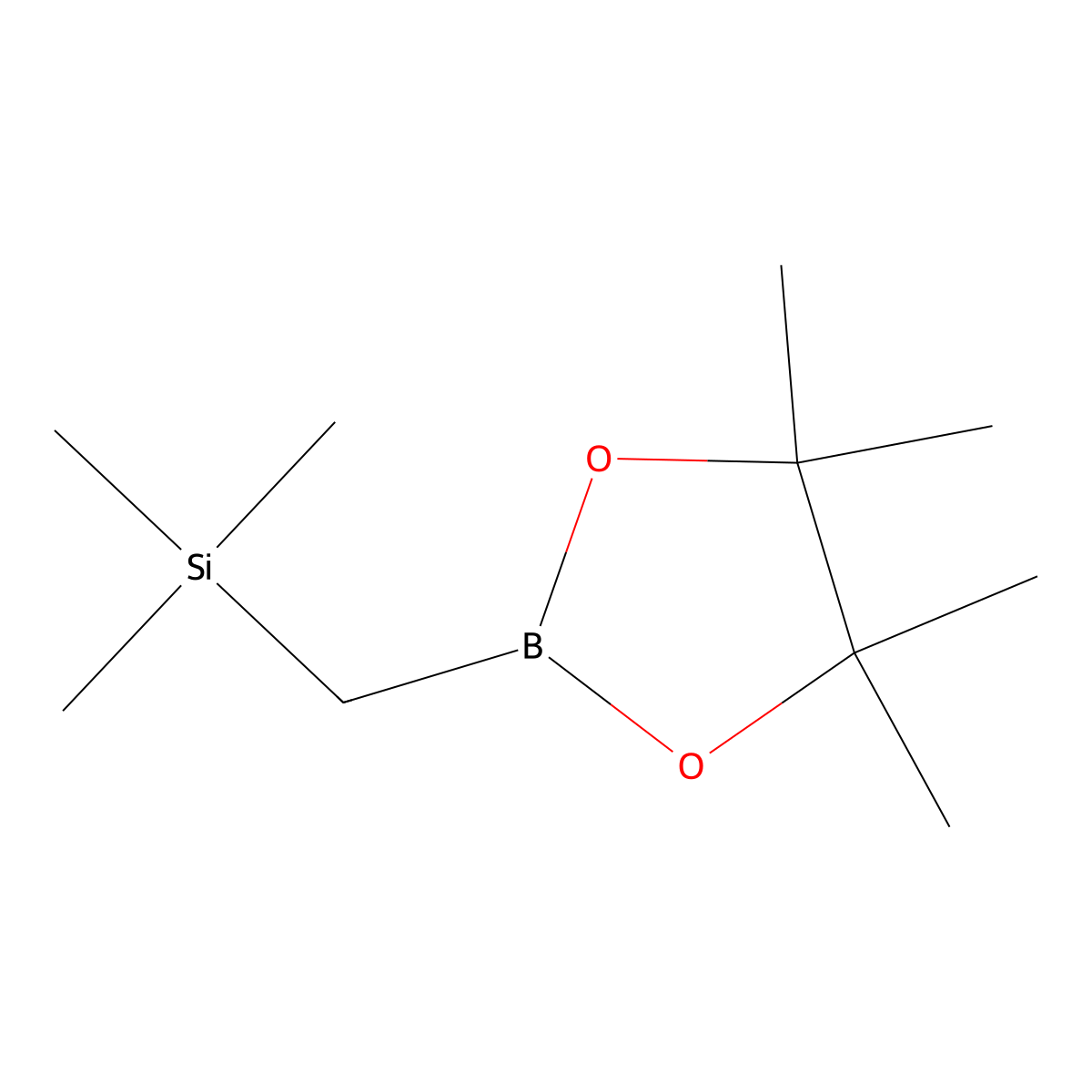 4,4,5,5-Tetramethyl-2-[(trimethylsilyl)methyl]-1,3,2-dioxaborolane molecular structure, CAS 74213-42-6