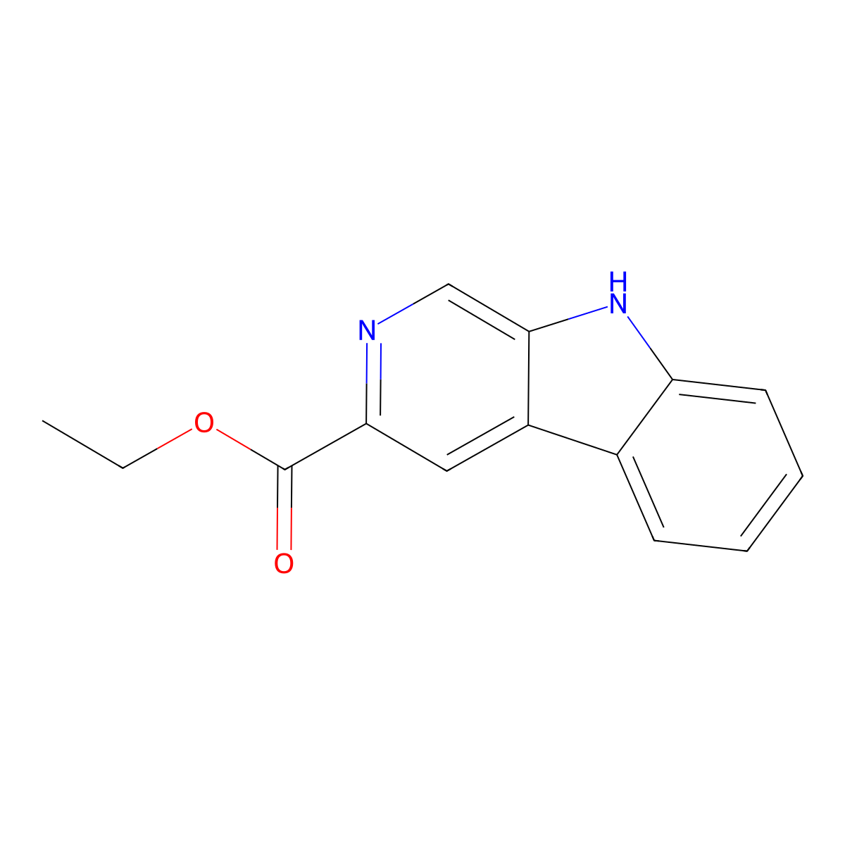 Ethyl Beta-Carboline-3-Carboxylate molecular structure, CAS 74214-62-3