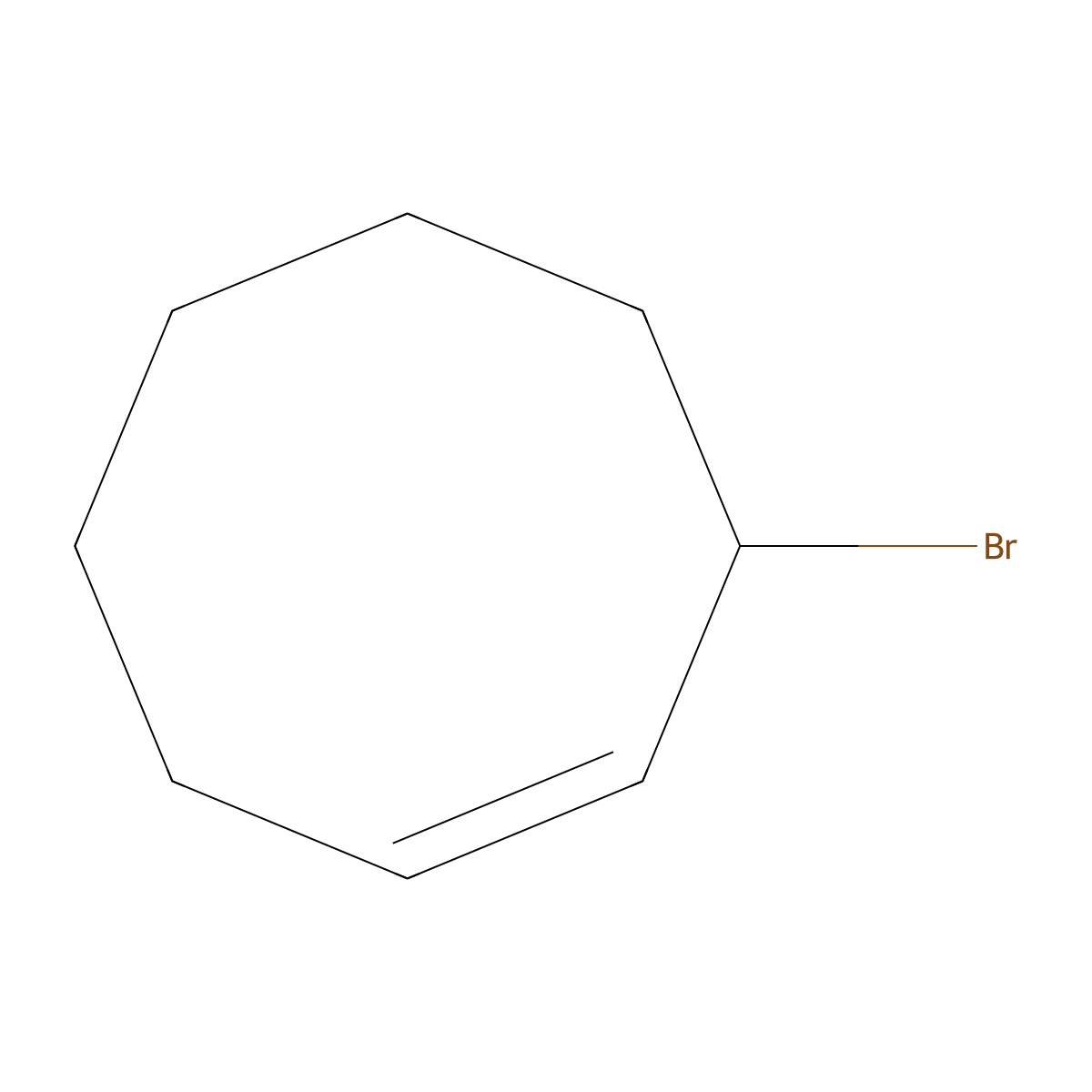 3-Bromocyclooctene molecular structure, CAS 7422-06-2