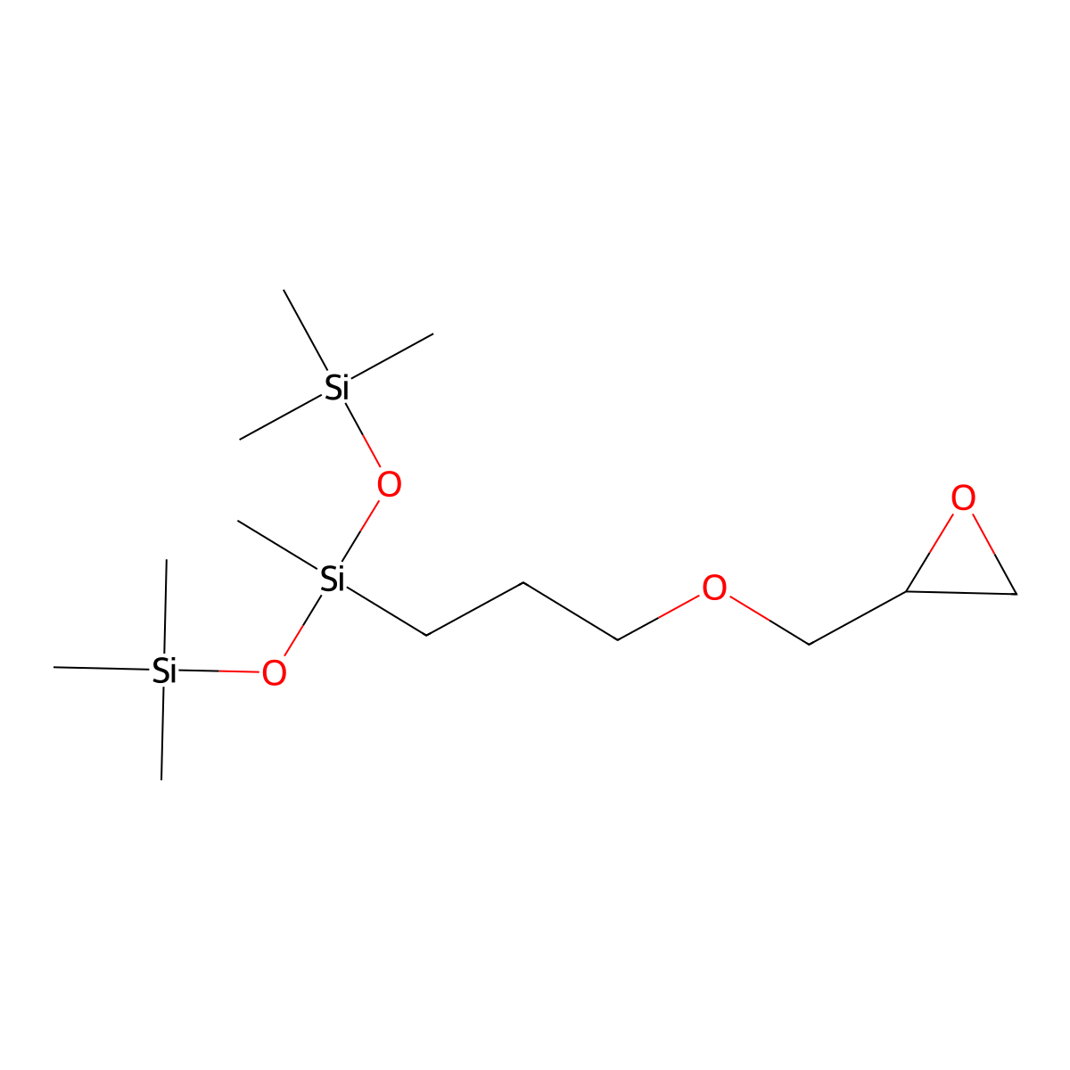 Trisiloxane, 1,1,1,3,5,5,5-heptamethyl-3-(3-(2-oxiranylmethoxy)propyl)- molecular structure, CAS 7422-52-8