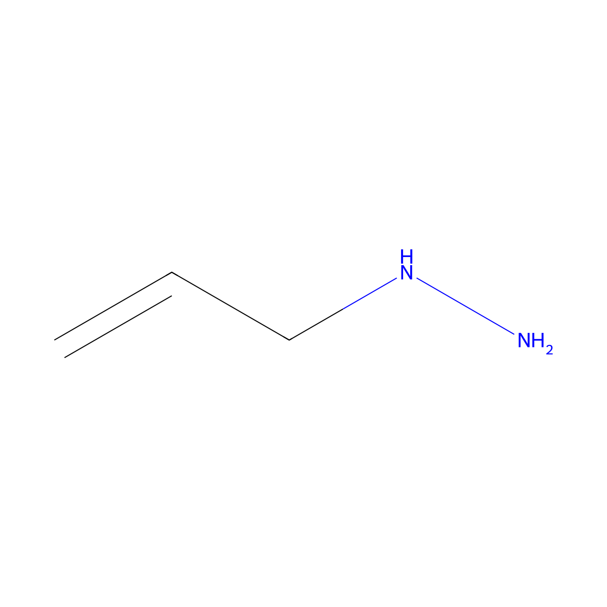 Allylhydrazine molecular structure, CAS 7422-78-8