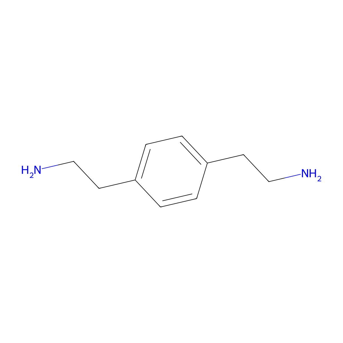 2-[4-(2-Aminoethyl)phenyl]ethylamine molecular structure, CAS 7423-50-9