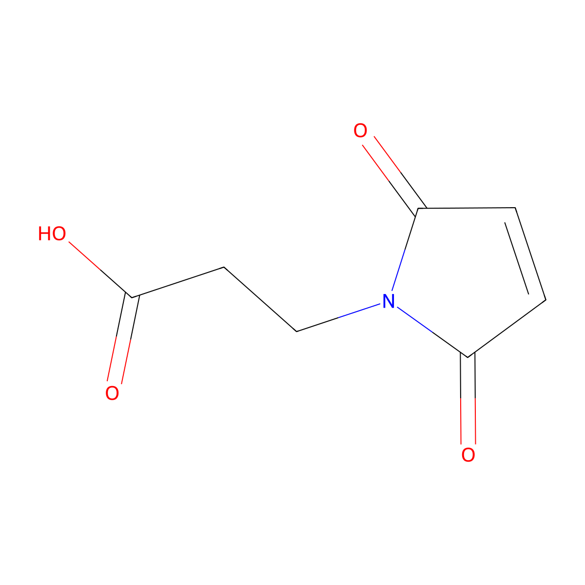 3-Maleimidopropionic acid molecular structure, CAS 7423-55-4