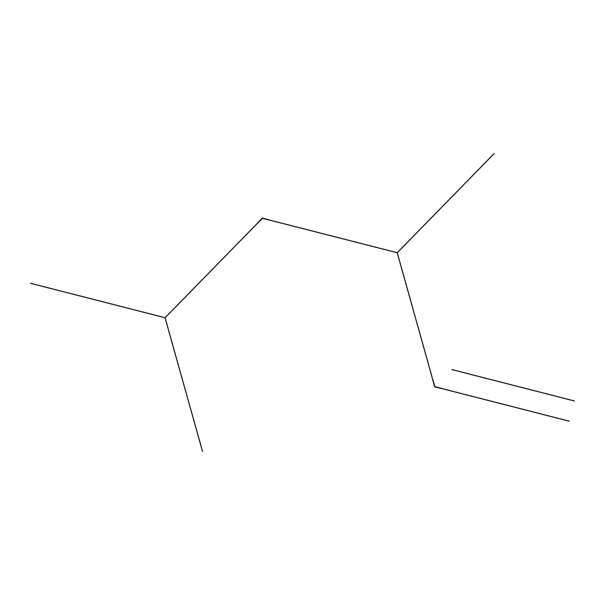 3,5-Dimethyl-1-hexene molecular structure, CAS 7423-69-0