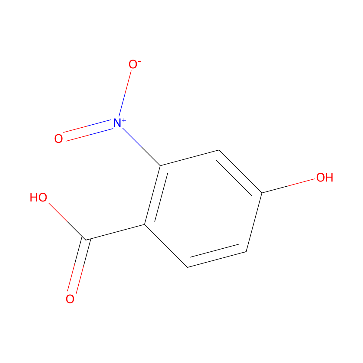 4-Hydroxy-2-nitrobenzoic acid molecular structure, CAS 74230-08-3