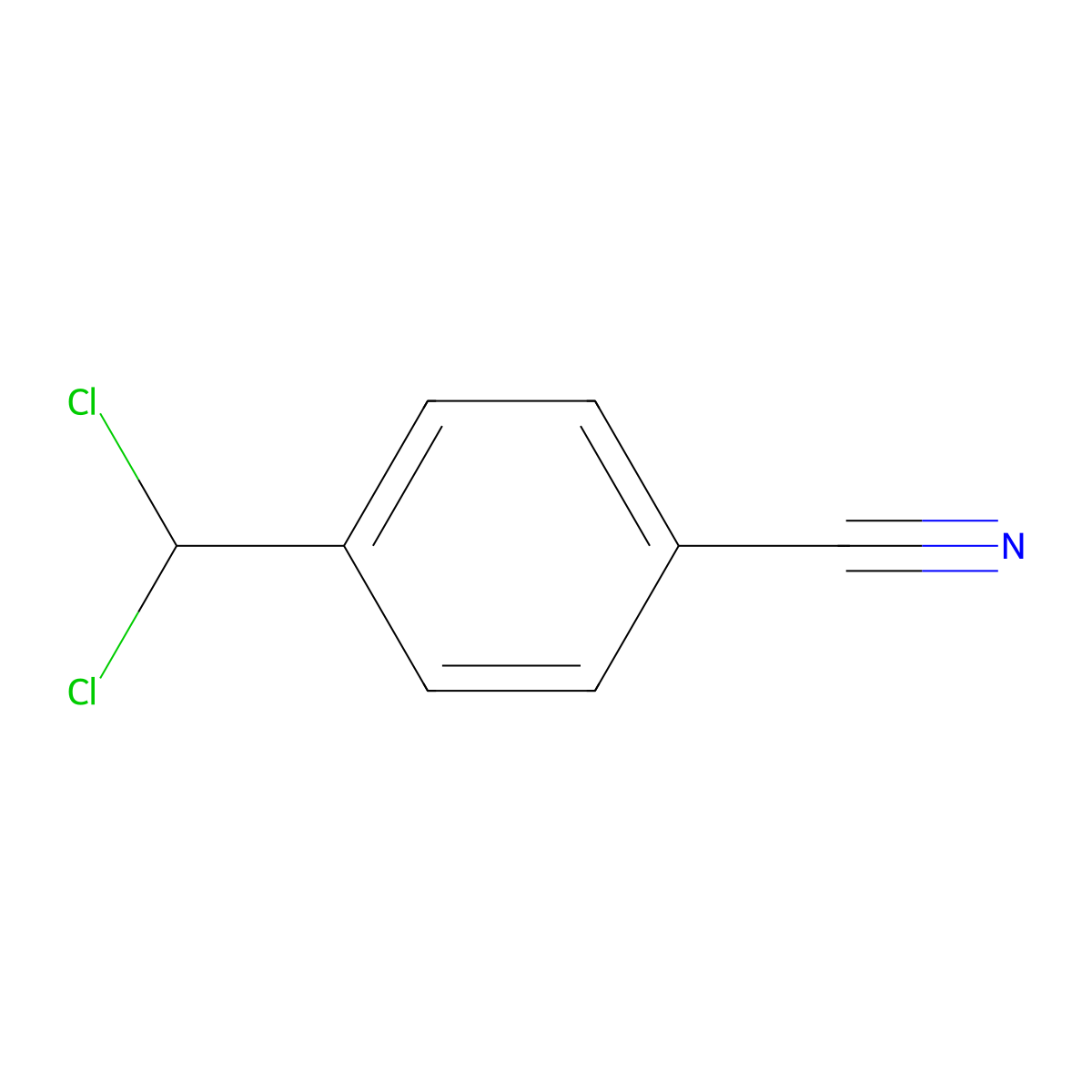4-(Dichloromethyl)benzonitrile molecular structure, CAS 74231-65-5