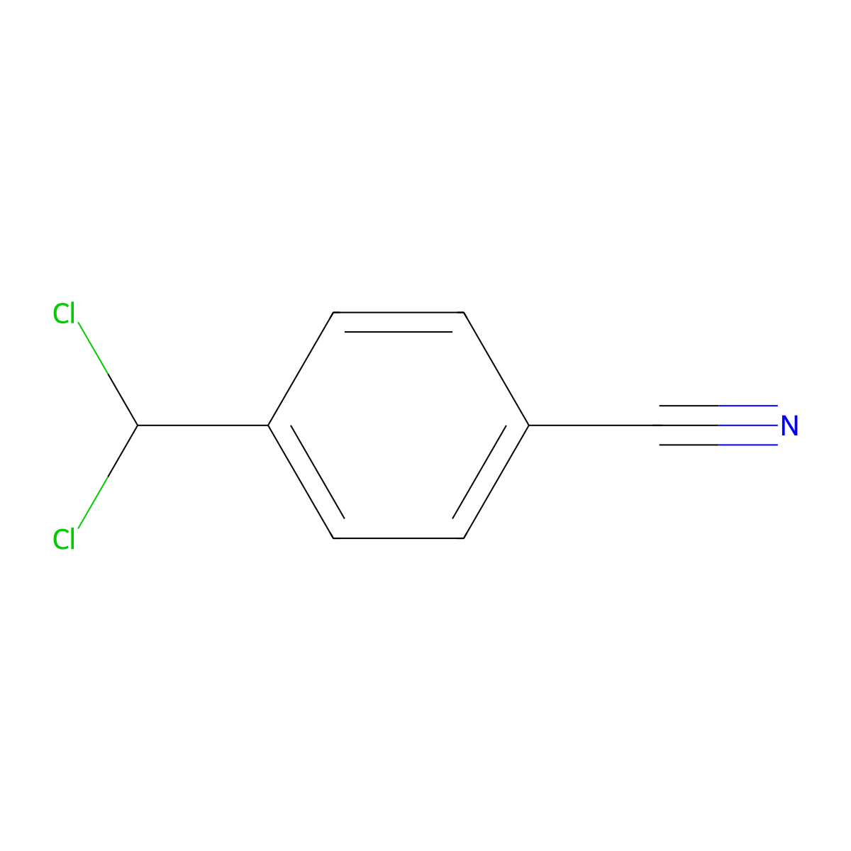 4-(Dichloromethyl)benzonitrile molecular structure, CAS 74231-65-5