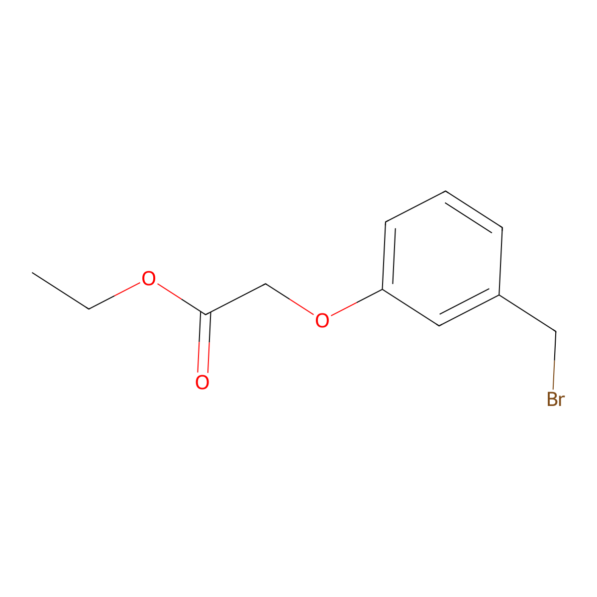 Ethyl 3-(bromomethyl)phenoxyacetate molecular structure, CAS 74232-79-4