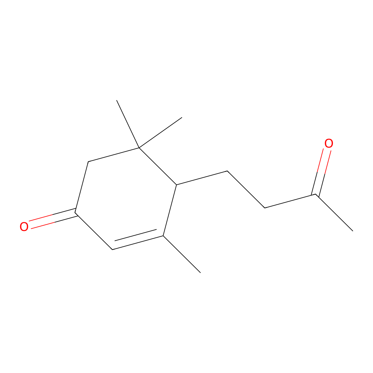 3,5,5-Trimethyl-4-(3-oxobutyl)cyclohex-2-en-1-one molecular structure, CAS 74233-41-3