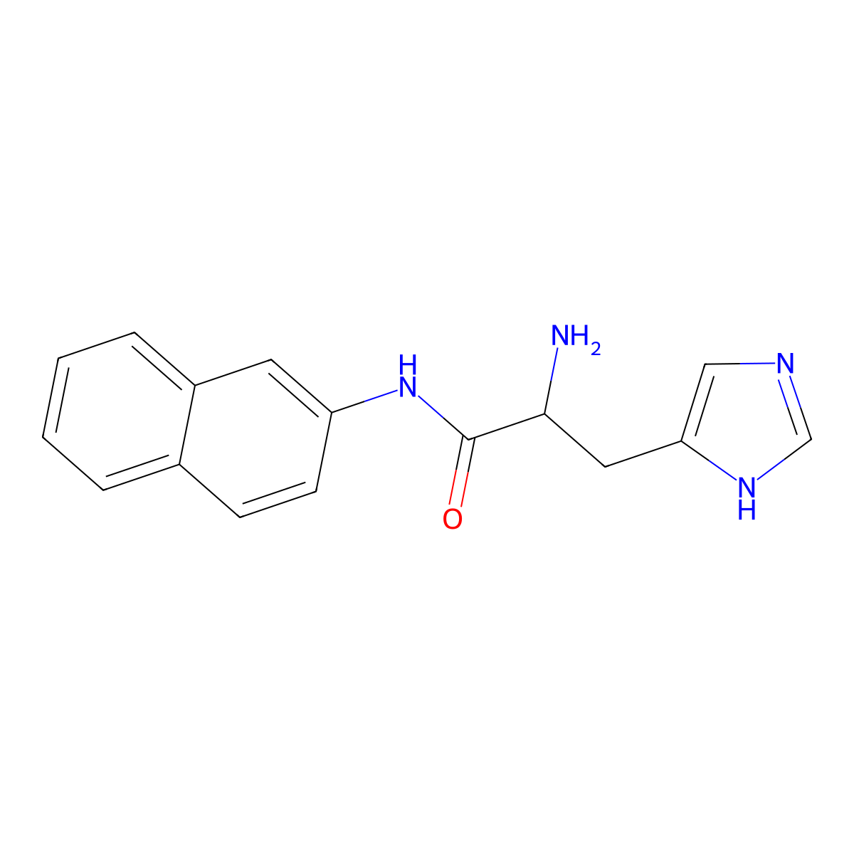 L-Histidine beta-naphthylamide molecular structure, CAS 7424-15-9