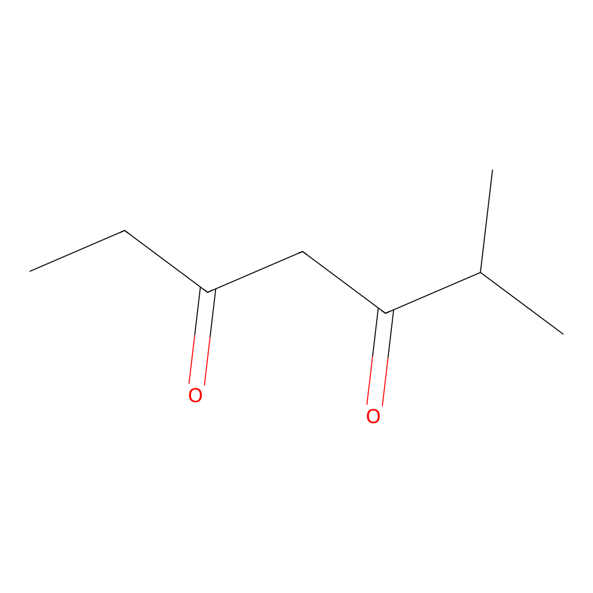 2-Methylheptane-3,5-dione molecular structure, CAS 7424-53-5