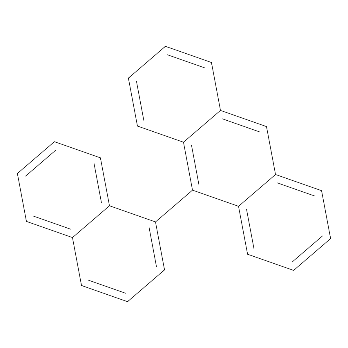 9-(Naphthalen-1-yl)anthracene molecular structure, CAS 7424-70-6