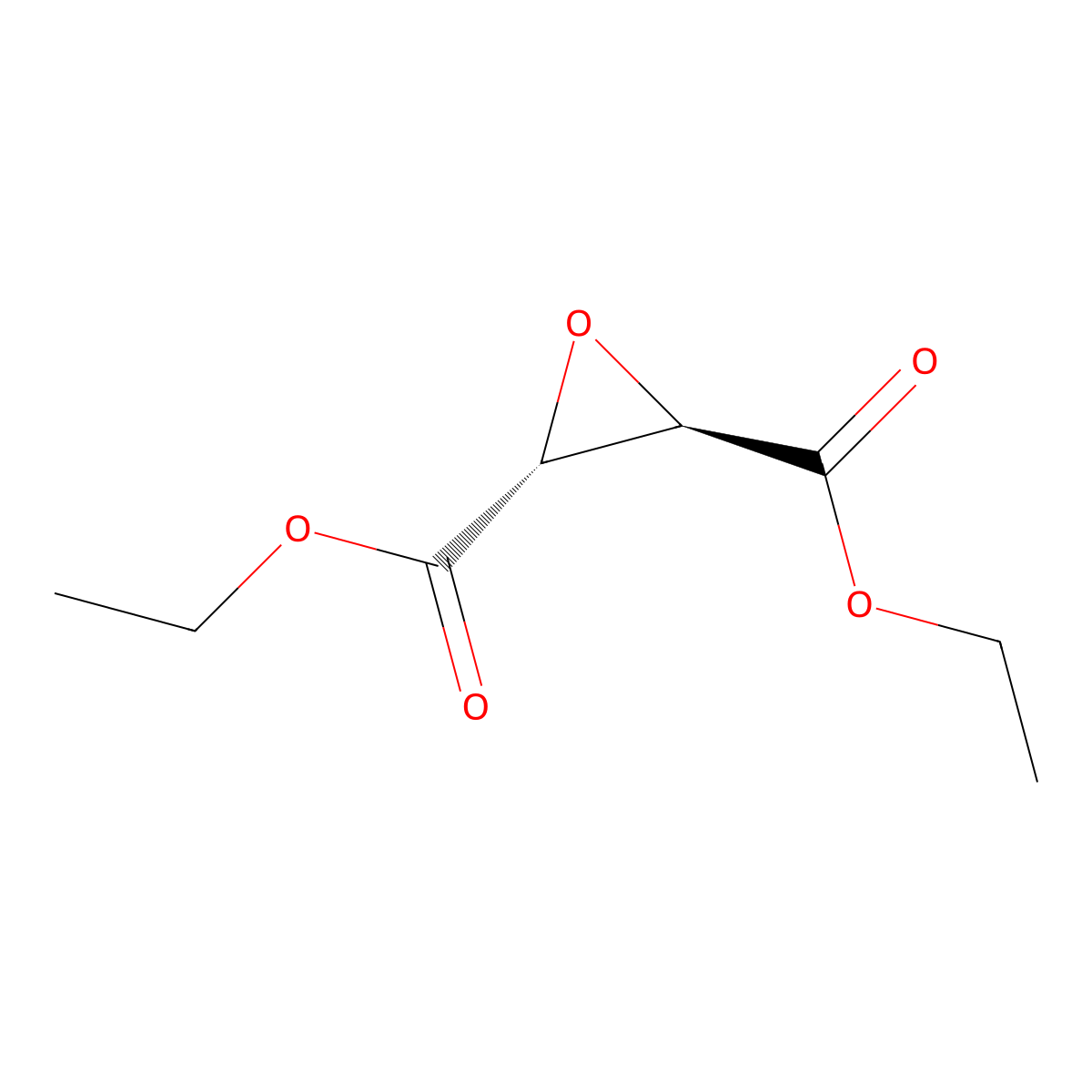 2,3-diethyl (2R,3R)-oxirane-2,3-dicarboxylate molecular structure, CAS 74243-85-9