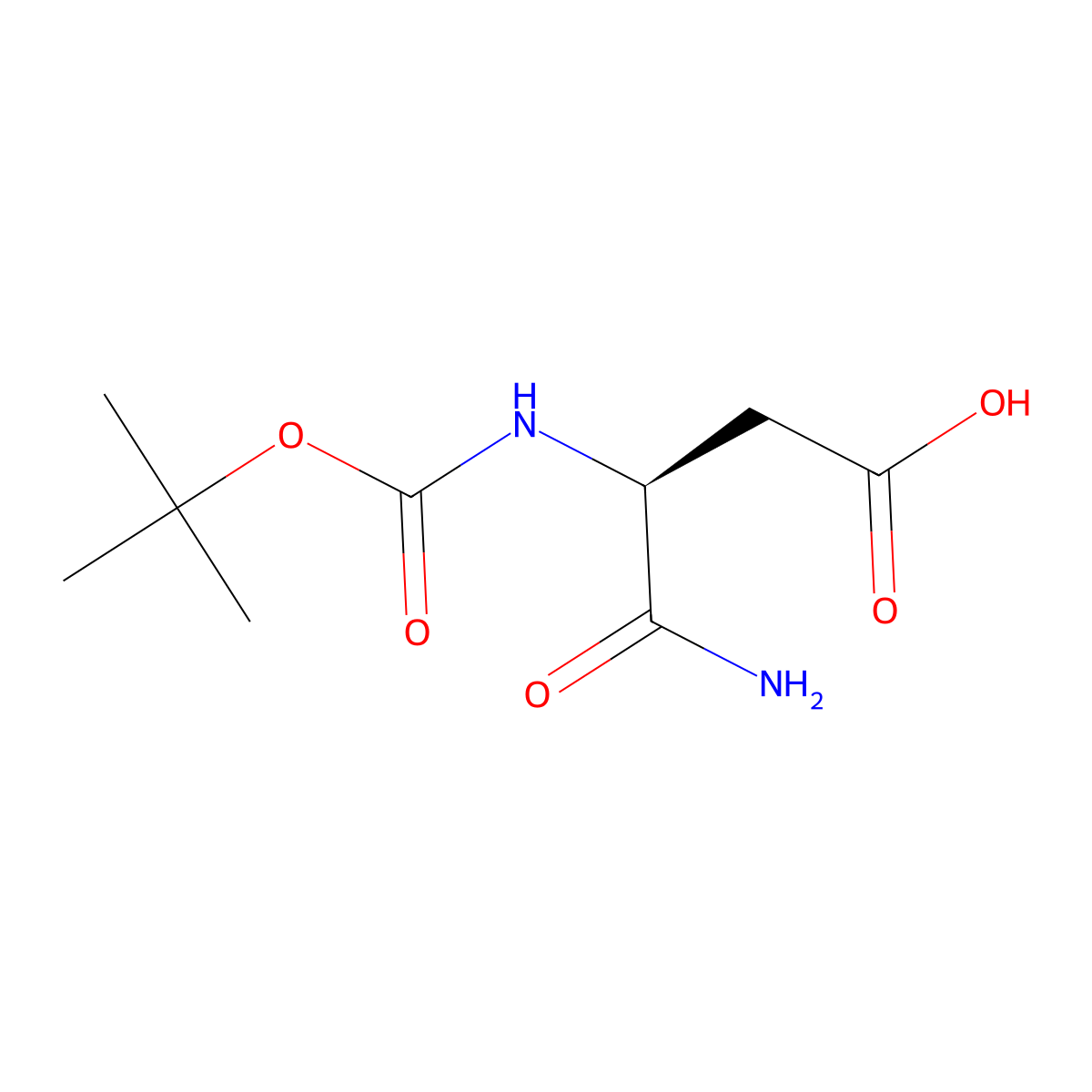 Boc-Asp-NH2 molecular structure, CAS 74244-17-0