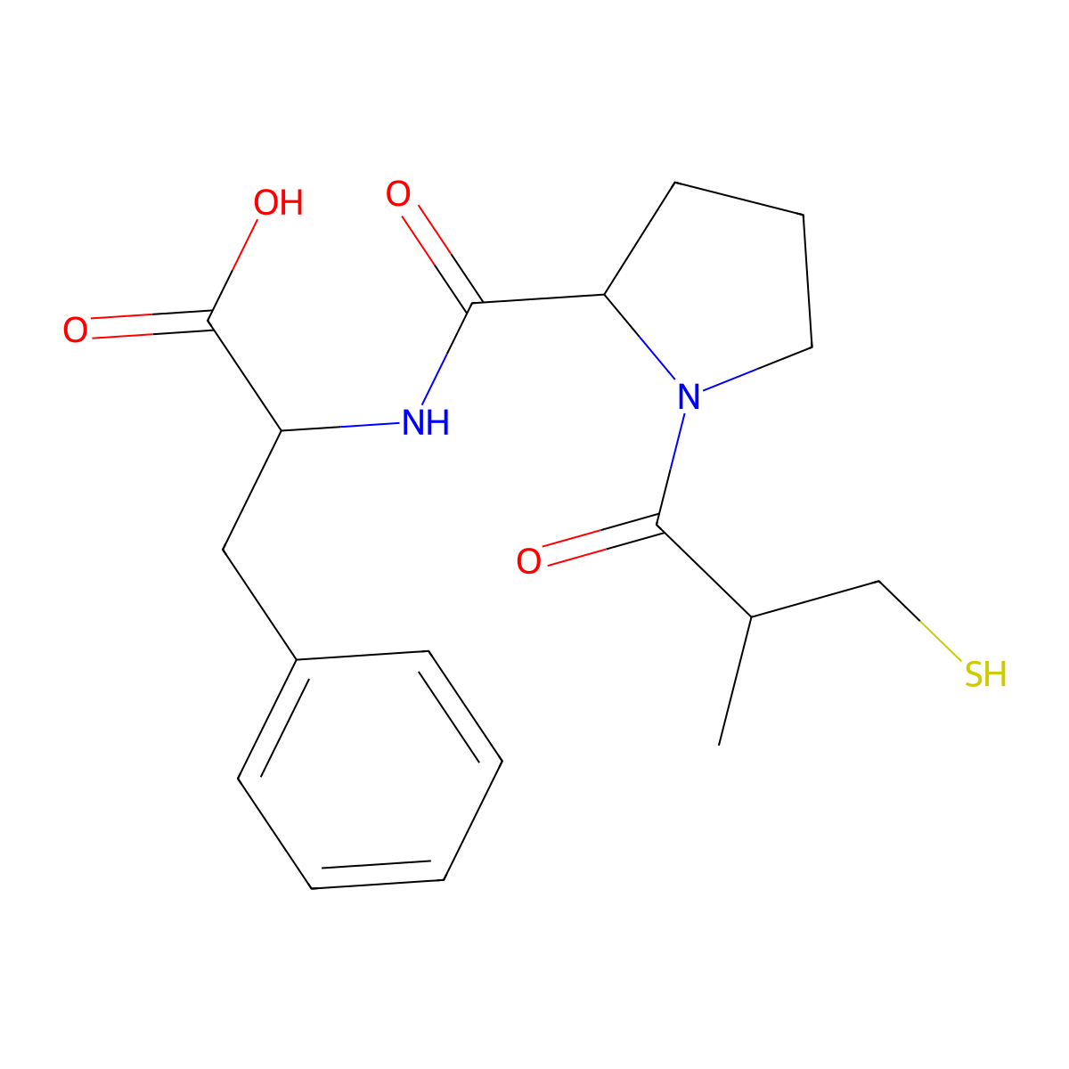 Desacetyl-alacepril molecular structure, CAS 74259-08-8