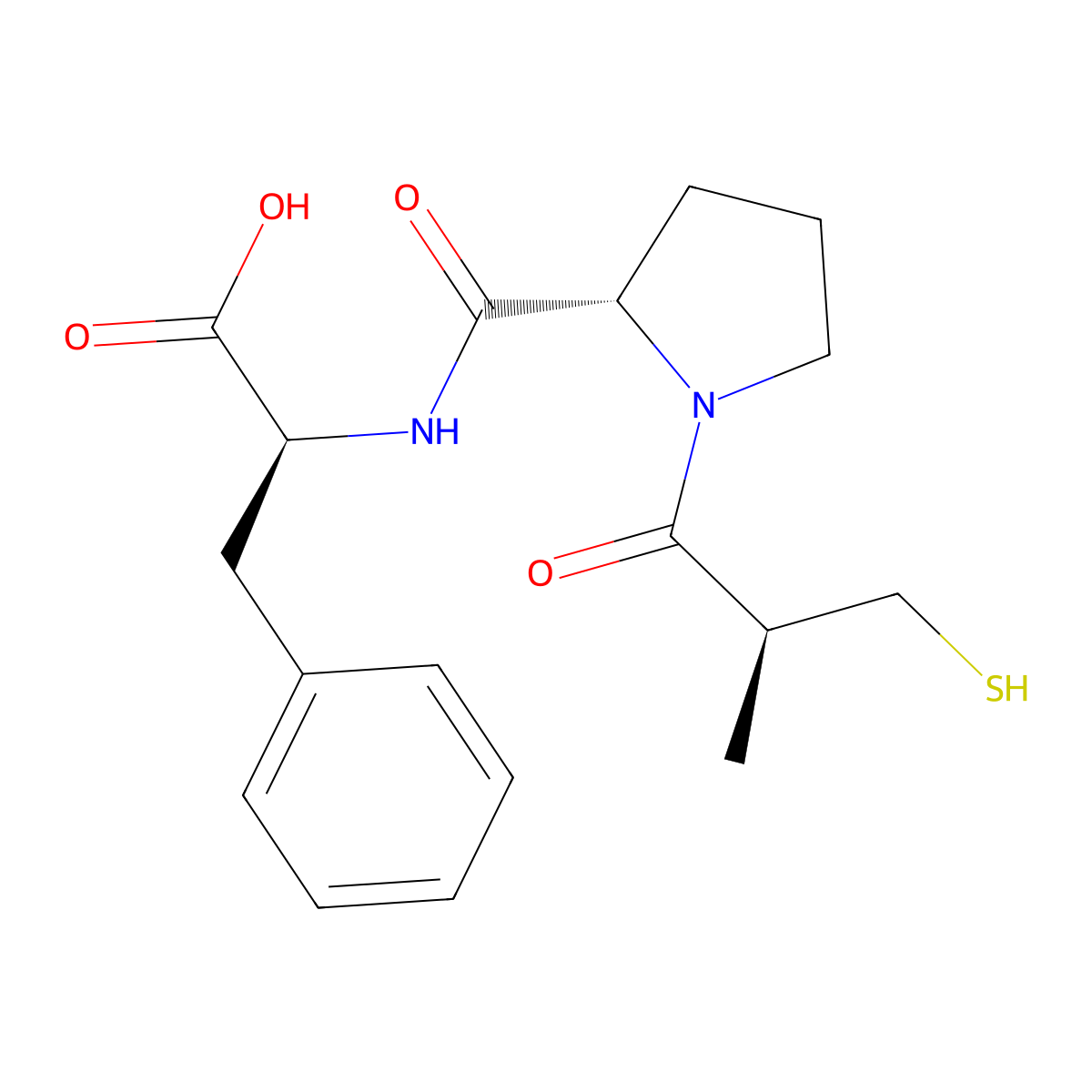 Desacetyl-alacepril molecular structure, CAS 74259-08-8