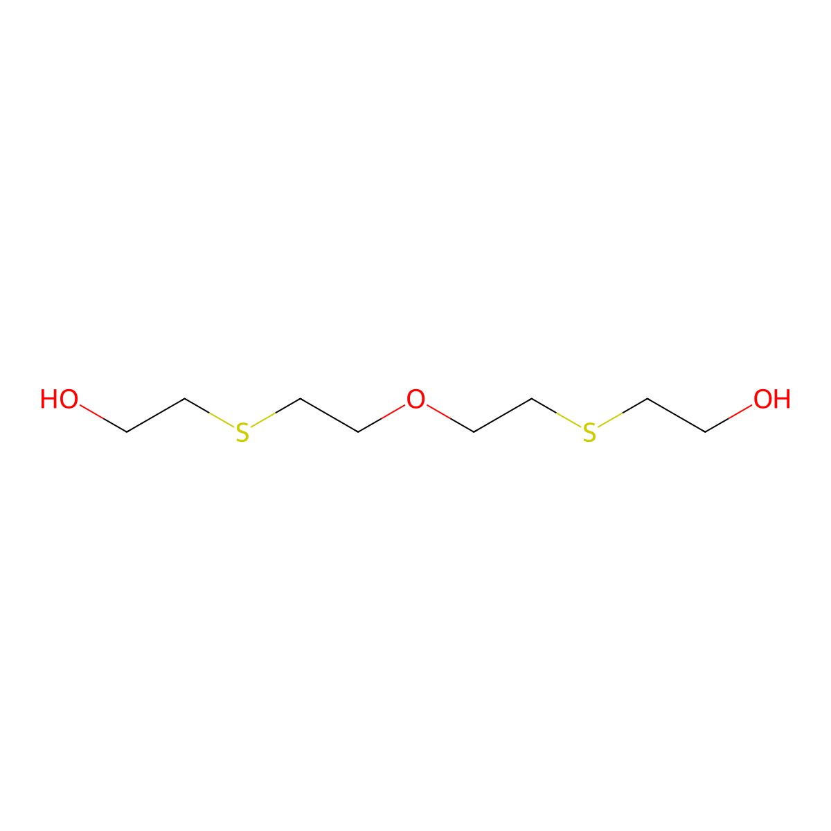 2-[(2-{2-[(2-Hydroxyethyl)sulfanyl]ethoxy}ethyl)sulfanyl]ethan-1-ol molecular structure, CAS 7426-02-0