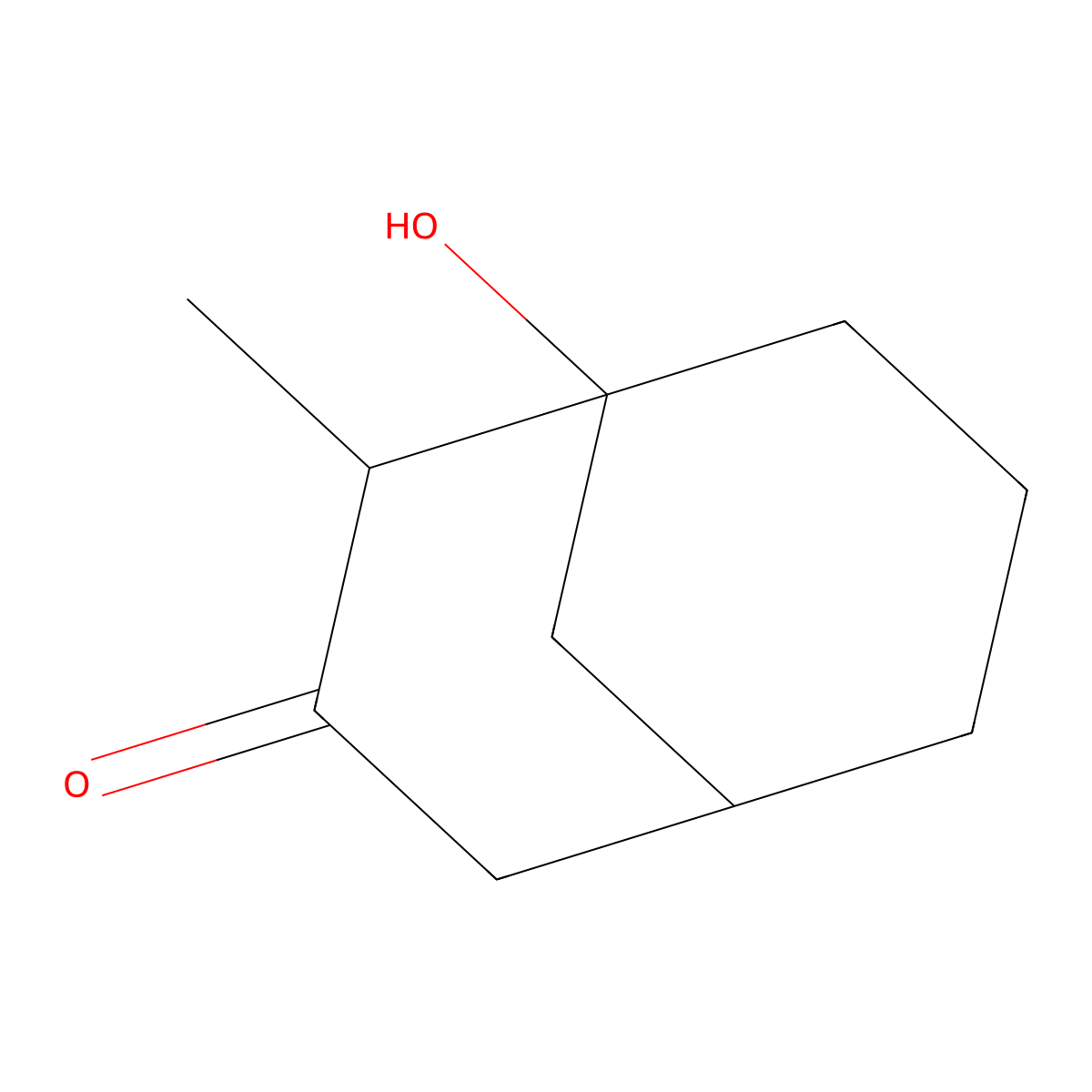 1-Hydroxy-2-methylbicyclo[3.3.1]nonan-3-one molecular structure, CAS 74262-51-4