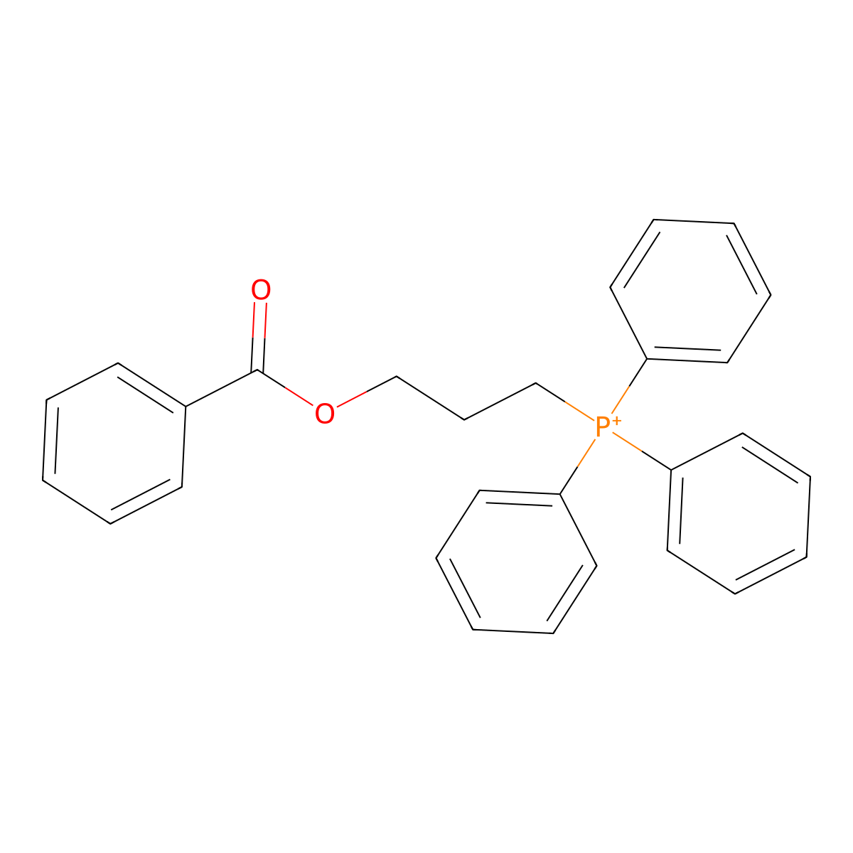 [3-(Benzoyloxy)propyl]triphenylphosphonium molecular structure, CAS 742637-32-7
