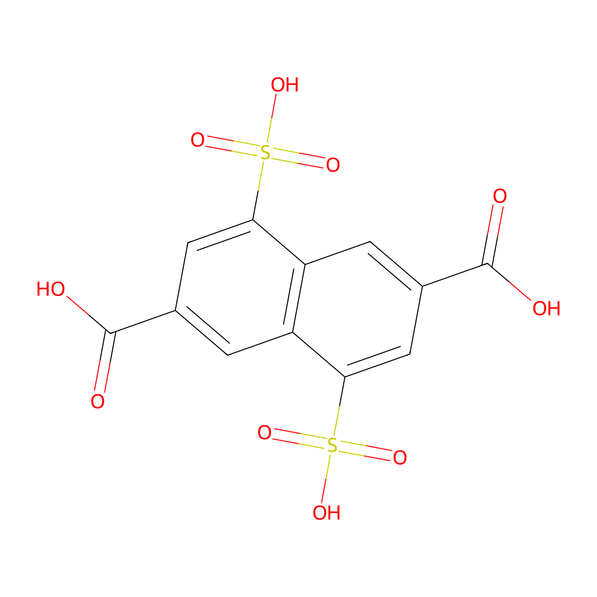 4,8-Disulfonaphthalene-2,6-dicarboxylic acid molecular structure, CAS 742641-46-9