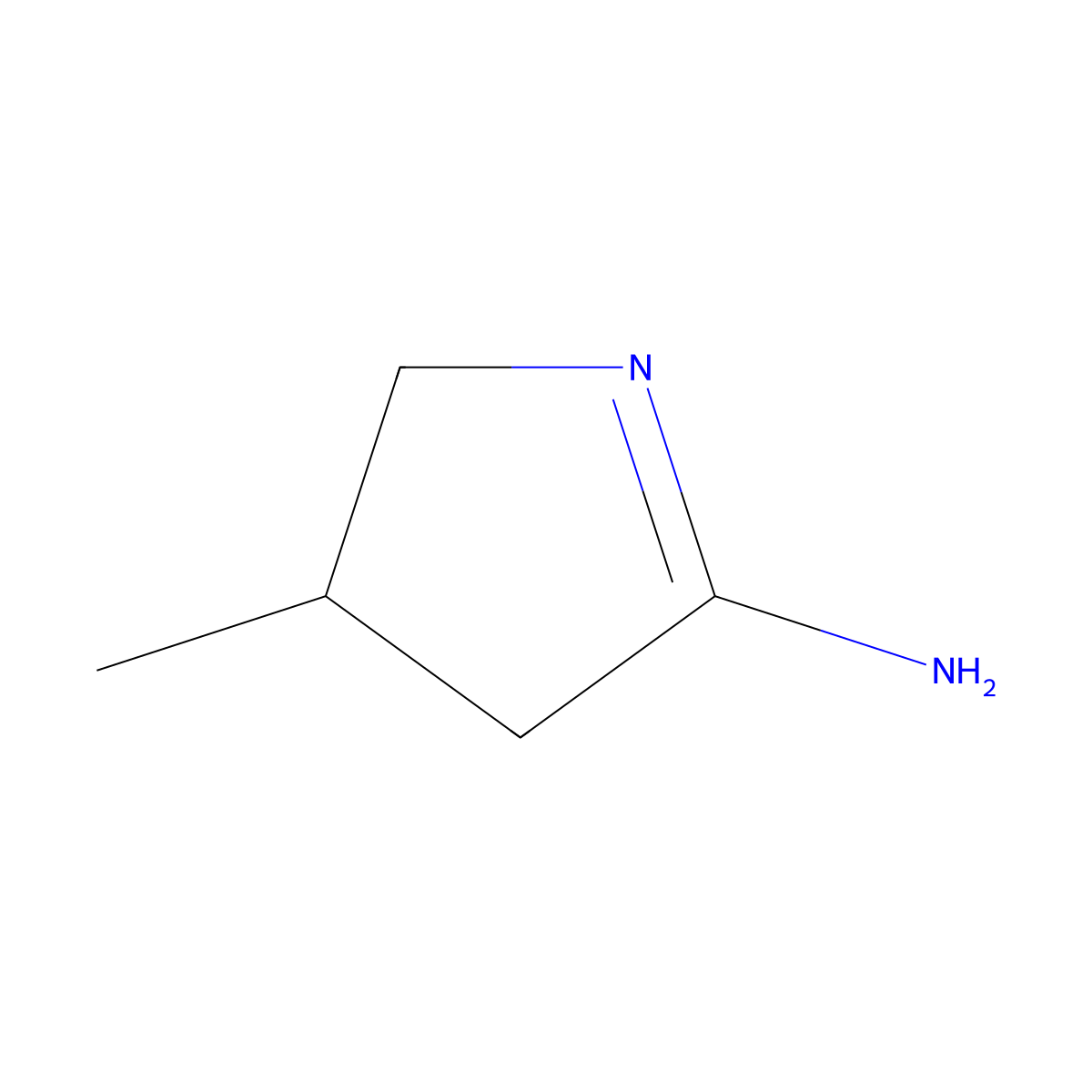 3-methyl-3,4-dihydro-2H-pyrrol-5-amine molecular structure, CAS 742658-98-6